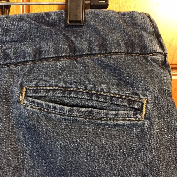 VINTAGE CHEROKEE SKIRT BLUE DISTRESSED WOMENS SIZE 14 - Picture 4 of 11